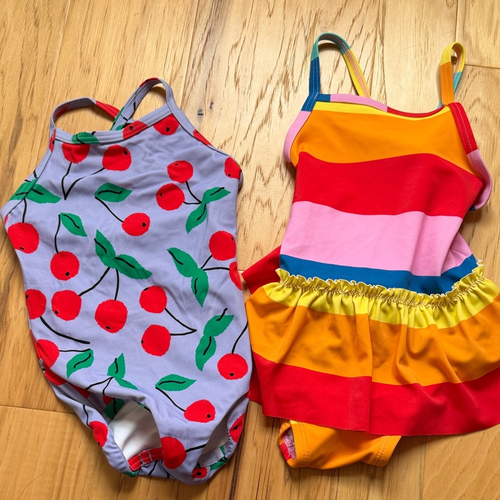 2 Hanna Anderson Colorful Kids' Swimsuits 2T